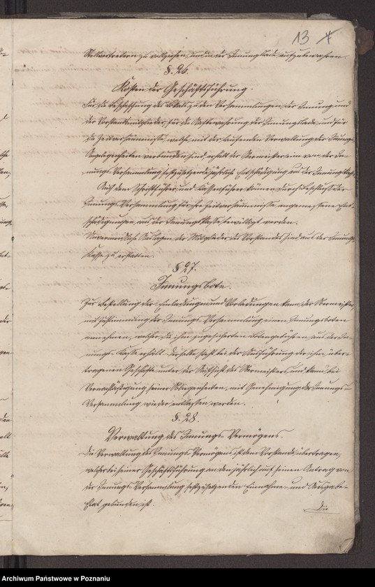 image.from.unit.number "Statut der Schmiede - Schlosser und Nagelschmiede-Innung zu Pleschen."