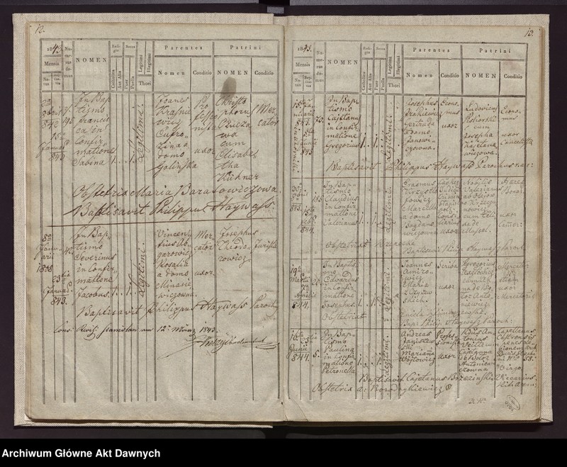 image.from.unit.number "Parafia Stanisławów, ormiańska archidiecezja lwowska; Galicja, zabór austriacki. Księga metrykalna urodzeń."