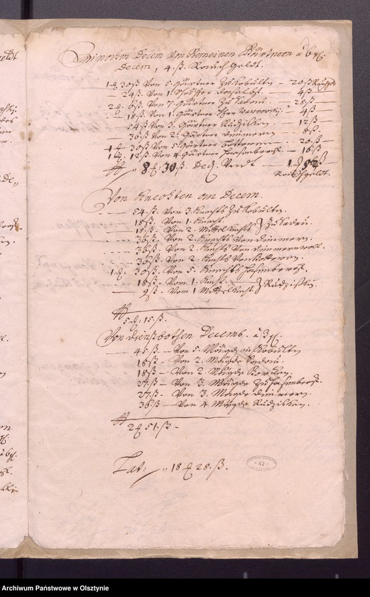 image.from.unit.number "Kobultensche Kirchen Rechnungaller Einnahme und Ausgabe Geld"