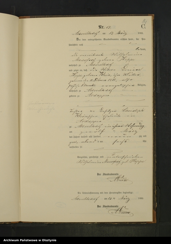 image.from.unit.number "Sterbe-Neben-Register Nr 1 - 33"