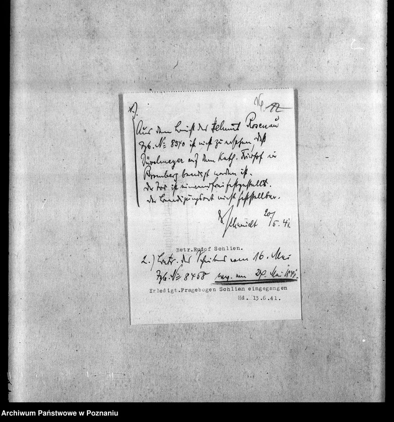 Obraz 20 z jednostki "Amtsbezirk Krone (powiat Bydgoszcz). Zgłoszenia zmarłych i zaginionych miejscowych Niemców w 1939 roku"