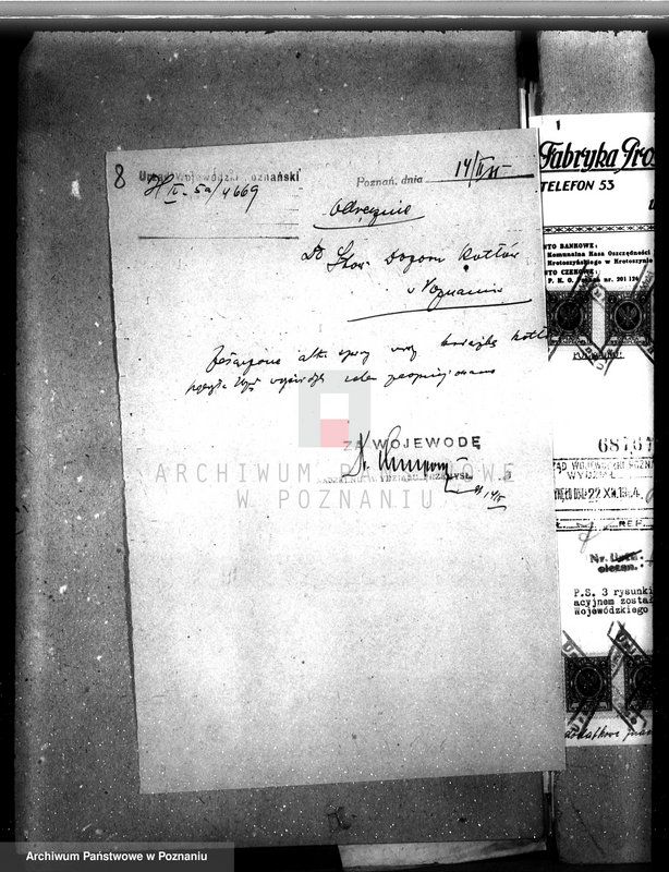 Obraz 13 z jednostki "Fabryka mleka proszkowanego i kondensowanego w Krotoszynie nr woj. kotła 4669"