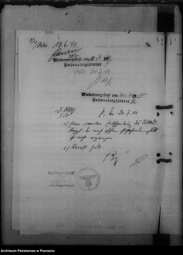 Obraz 16 z jednostki "Besoldung - und Beförderungssachen der Beamten und Angestellten"