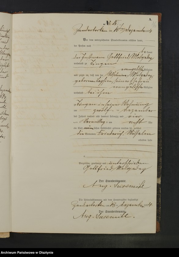 Obraz 19 z jednostki "Geburts-Neben-Register Nr 1 - 19"