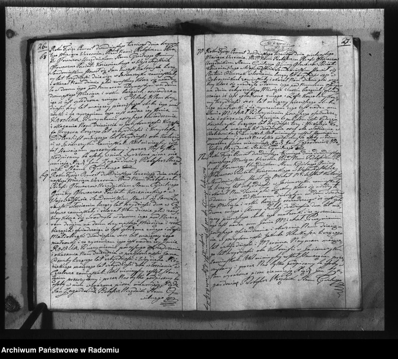 image.from.unit.number "Akta cywilne miasta Głowaczew na rok 1823"