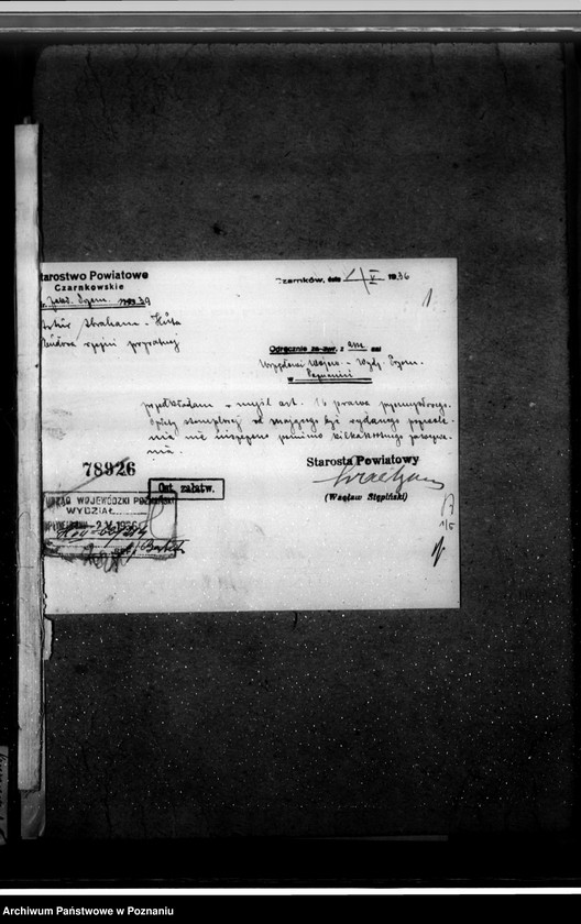 Obraz 5 z jednostki "Zatwierdzenie zakładu przemysłowego /rzeźni/ Artura Abrahama w Hucie pow. czarnkowski"