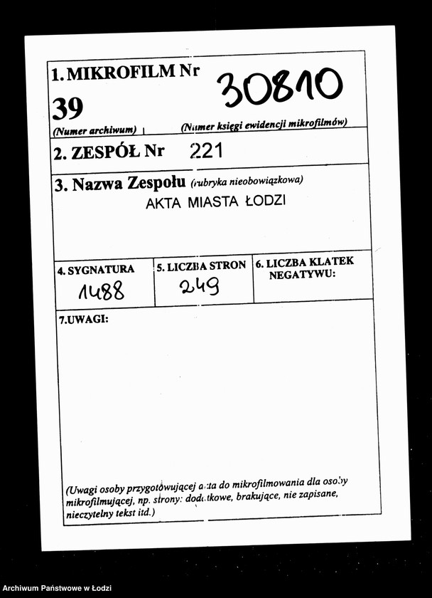 Obraz 2 z jednostki "Manuał przychodu i wydatku kasy ekonomicznej m. Łodzi"