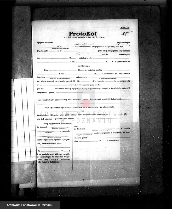 Obraz 20 z jednostki "Zatwierdzenie projektu urządzenia istniejącej fabryki papieru własność K. Świerkowski w Pleszewie"