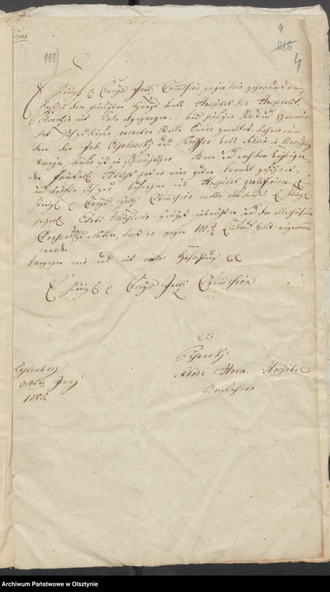 image.from.unit.number "[Przyjęcie Johanna Olschewskiego do Szpitala Starostwa w Kętrzynie]"