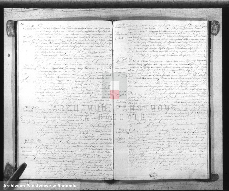 image.from.unit.number "Duplikat Książka Urodzonych, Zaślubionych i Zmarłych Parafii Wysoka w powiecie Szydłowieckim Obwodzie Opoczyńskim Województwie Sandomierskiem z roku 1832"