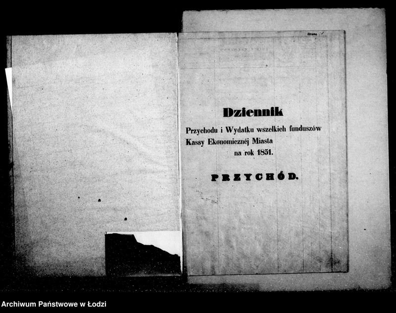Obraz 5 z jednostki "Dziennik przychodu i wydatku kasy ekonomicznej m. Łodzi na r. 1851"