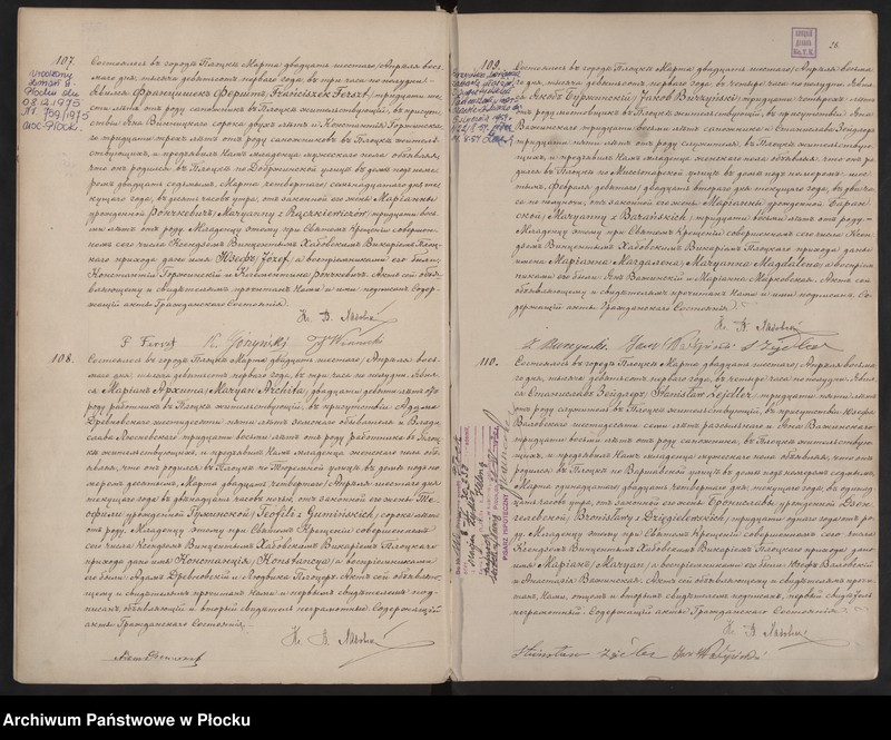 image.from.collection.number "Metrykalia znanych płocczan111"