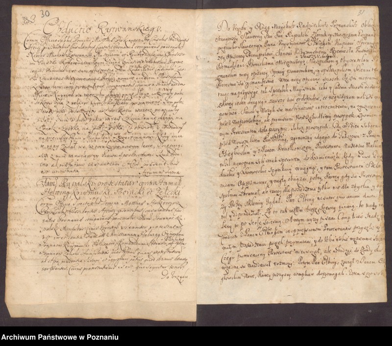 Obraz 19 z jednostki "Protocolon actorum officii consularis Posnaniensis."