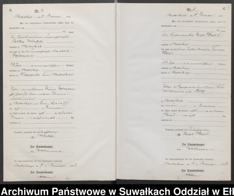 image.from.unit.number "Sterbe-Neben-Register des Preussischen Standes-Amtes Angerburg Kreis Angerburg"