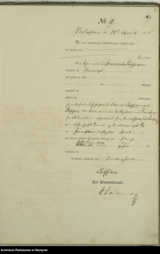 image.from.unit.number "Haupt-Sterbe-Register Nr 1 - 32"