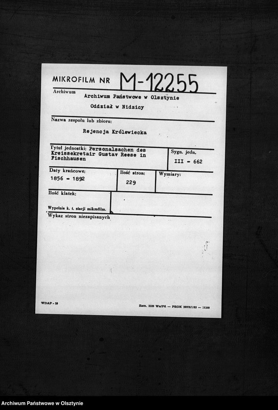 image.from.unit.number "Kreissekretair Gustav Reese in Fischhausen"