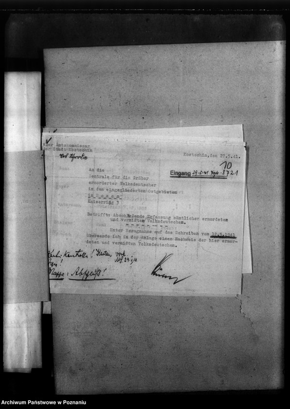 Obraz 14 z jednostki "Kreis Schroda (Środa).Korespondencja i wykazy Niemców, którzy zginęli w 1939 roku"