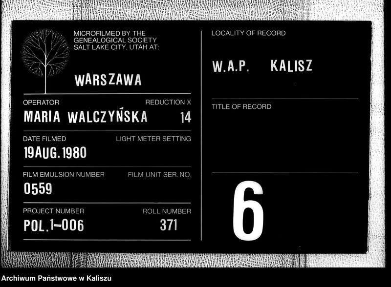 Obraz 1 z jednostki "[Księga zgonów]"