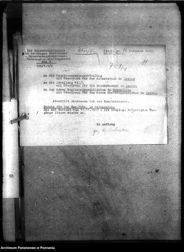 Obraz 16 z jednostki "Verwaltungsangelegenheiten der Abteilung VII A."