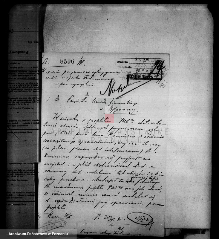 Obraz 19 z jednostki "Majątek Falmierowo powiatu wyrzyskiego przymusowy wykup Hans Ramm"