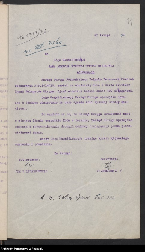 image.from.unit.number "Akta Walnego Zjazdu Delegatów Okręgu Związku Weteranów Powstań Narodowych Rzeczypospolitej Polski 7.III.1937 tom I."