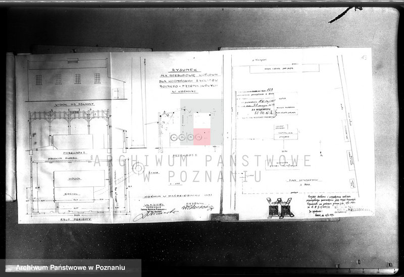 image.from.unit.number "Koźmińskie Zakłady Rolniczo-Przemysłowe w Koźminie pow. krotoszyński - Suszarnia płatków kartoflanych nr woj. kotła 568"