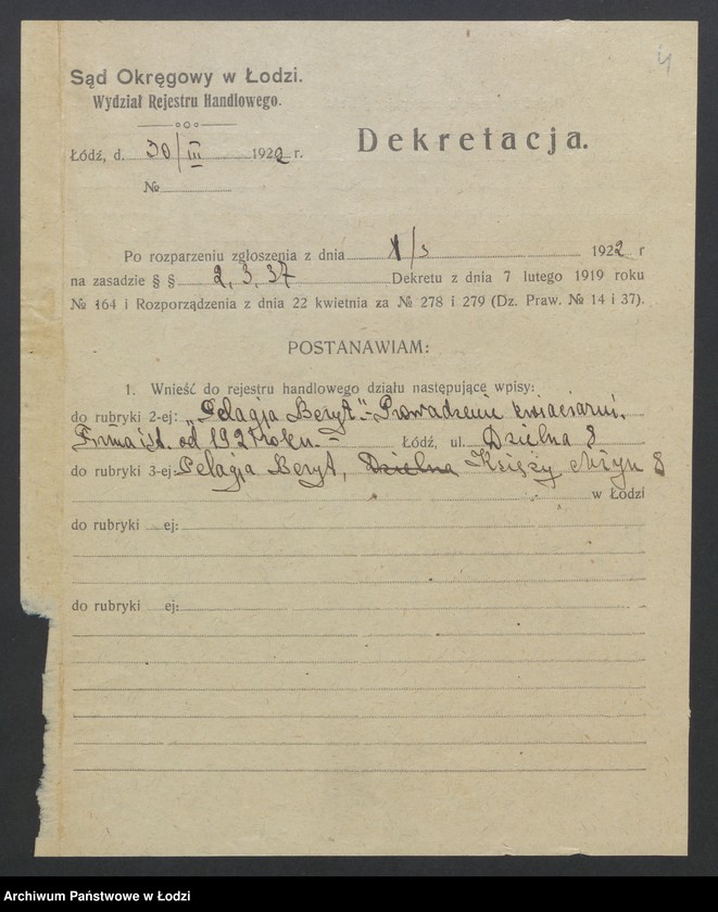 Obraz 6 z jednostki "Pelagja Beryt - prowadzenie kwiaciarni"