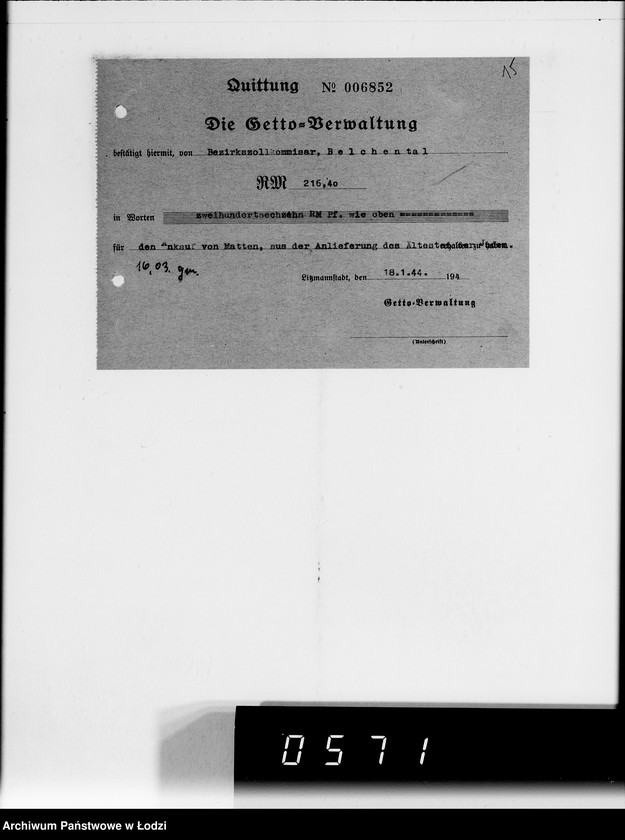 Obraz 19 z jednostki "Einnahme Anweisungen"