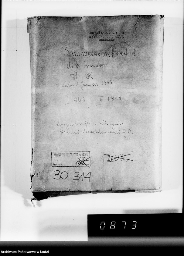 Obraz 4 z jednostki "Sammelschriftwechsel der Firmen H-K [Korespondencja z różnymi firmami zleceniodawcami G.V.]"