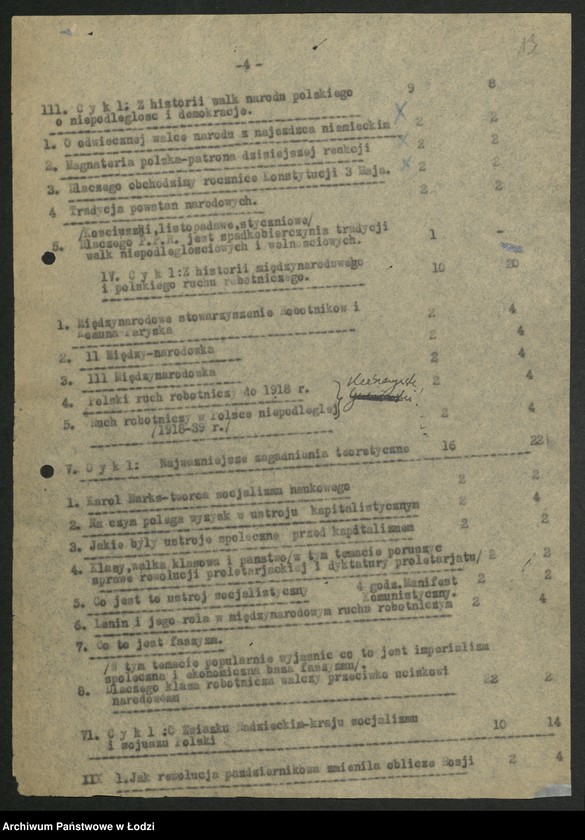 Obraz 14 z jednostki "[Wojewódzka Szkoła Partyjna Polskiej Partii Robotniczej] - programy i bibliografia"