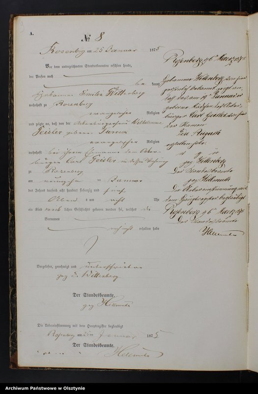 Obraz 11 z jednostki "Geburts-Neben-Register Nr 1 - 121"