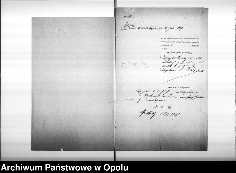 Obraz 5 z jednostki "Acta des Magistrats zu Oppeln betreffend den Beitrag von 500 M[ark] für die Abgebrannten in Woischnik Vol. I"