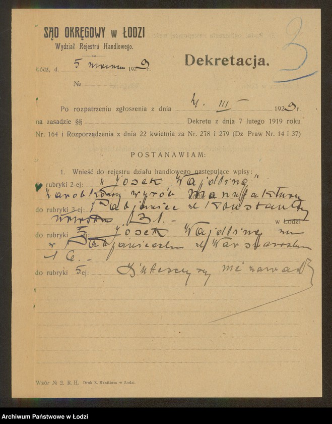 Obraz 5 z jednostki "Josek Wajdling- wyrób manufaktury"