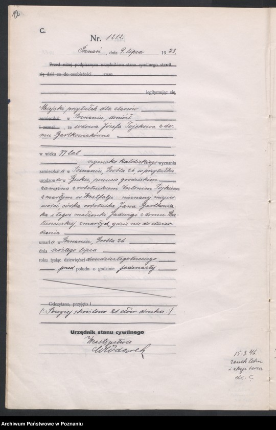 image.from.unit.number "Księga miejscowa zgonów tom III [Rejestr główny zgonów]"