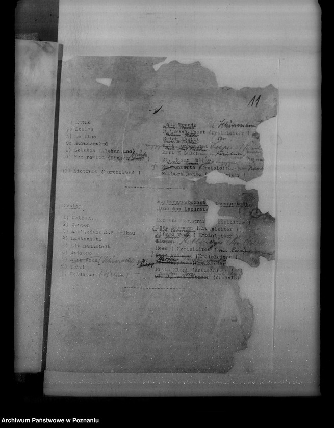 Obraz 18 z jednostki "Spisy i personalia urzędników, landratów oraz urzędników landrackich, miejskich i komisarzy obwodowych"