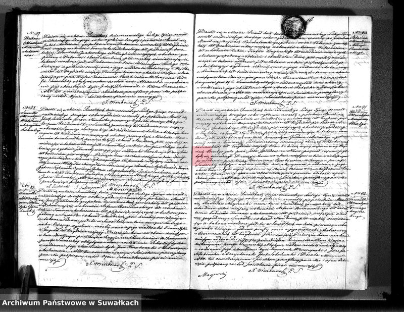 image.from.unit.number "Księga duplikat aktów urodzeń, małżeństw i zejścia parafii suwalskiej z roku 1862"