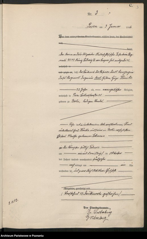 Obraz 5 z jednostki "Księga miejscowa zgonów tom I [Rejestr główny zgonów]"