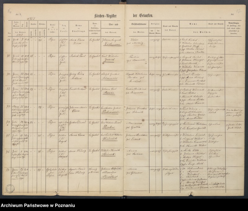 Obraz 12 z jednostki "Duplikat der Tauf, Trau und Sterberegister"