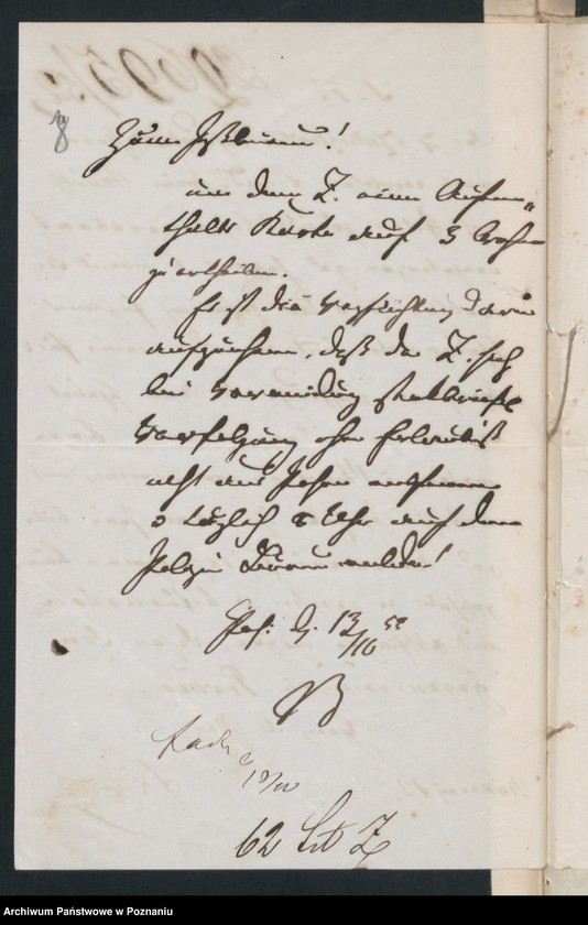 Obraz 12 z jednostki "A. betr. den polnischen Flüchtling Michael von Zakrzewski"