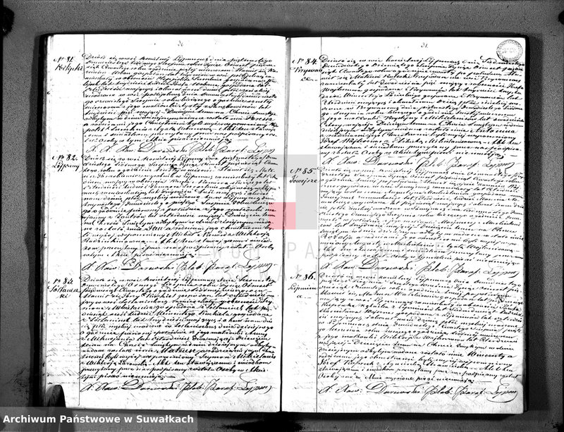 image.from.unit.number "Duplikat Aktów Urodzenia Małżeństw i Zeyścia Parafia Lejpuny z Roku 1854"