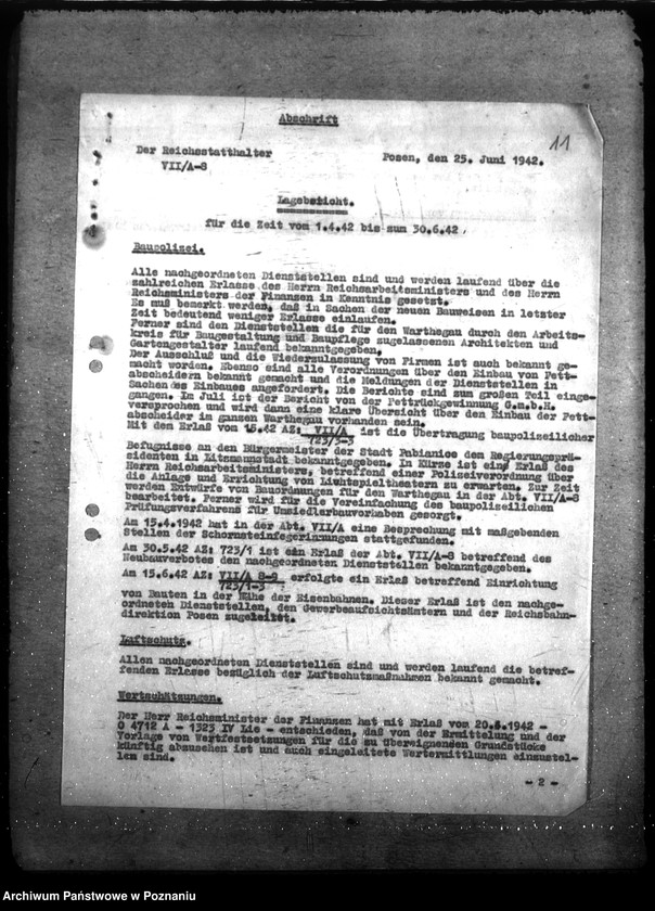 Obraz 15 z jednostki "Sprawozdania sytuacyjne wydziału budowlanego"