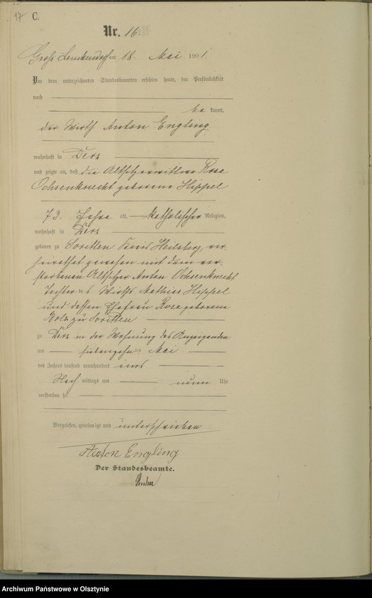 image.from.unit.number "Sterbe-Haupt-Register Nr 1 - 47 i 1 - 49"