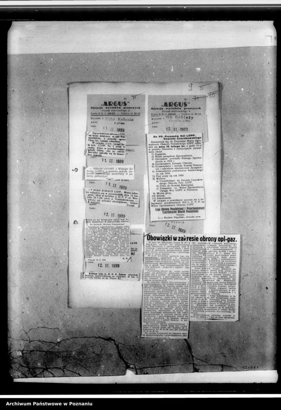 Obraz 19 z jednostki "Wycinki prasowe dotyczące działalności Ligi Obrony Powietrznej i Przeciwgazowej w Poznaniu"