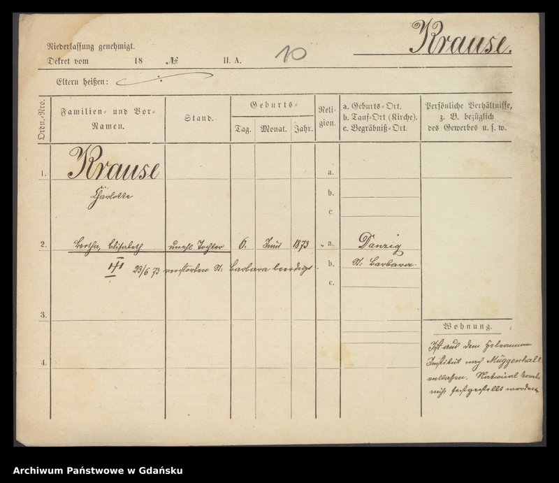 image.from.unit.number "Karty meldunkowe: Krause Charlotte - Krause Emil"