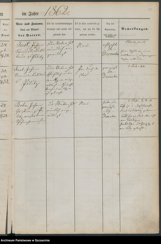 image.from.unit.number "Trauregister. Pöelitz (Police, szcz.)."