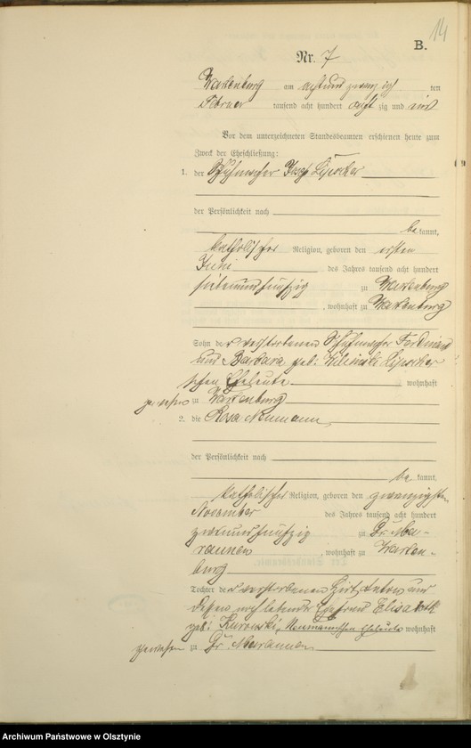 image.from.unit.number "Heiraths-Haupt-Register Nr 1 - 48"