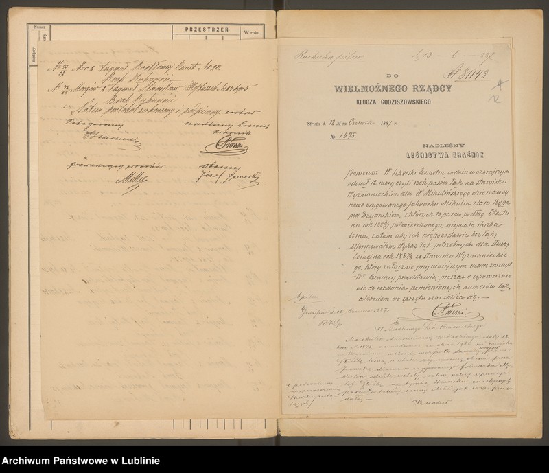 image.from.unit.number "Klucz Godziszewski. Egzakcjonarz pól i łąk w Okręgu Kraśnickim na rok 1887/88"