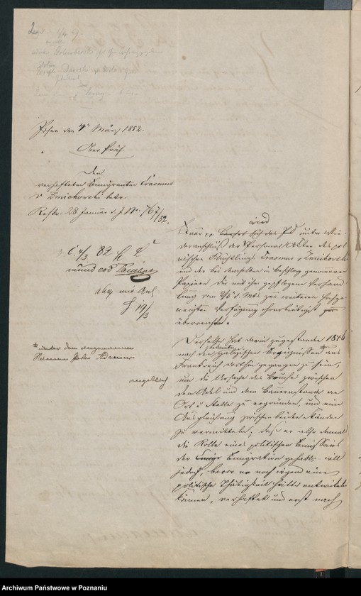 Obraz 6 z jednostki "A. betr. den polnischen Emigranten Erasmus Zmichowski"