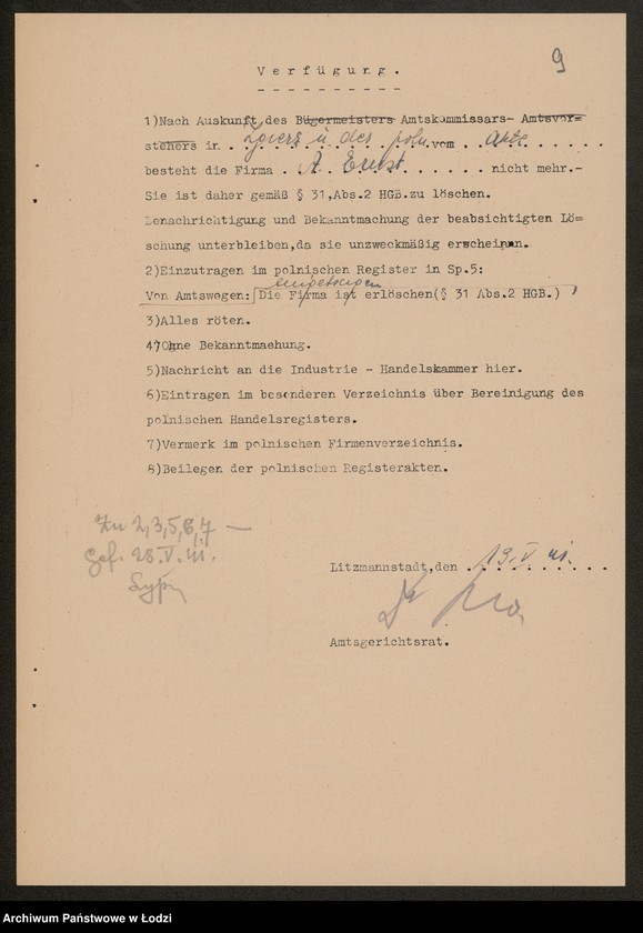 Obraz 11 z jednostki "Adolf Ernst- przędzalnia, webernia i pralnia wełny"