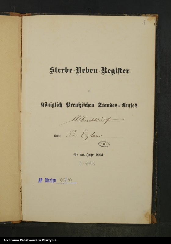 image.from.unit.number "Sterbe-Neben-Register Nr 1 - 40"